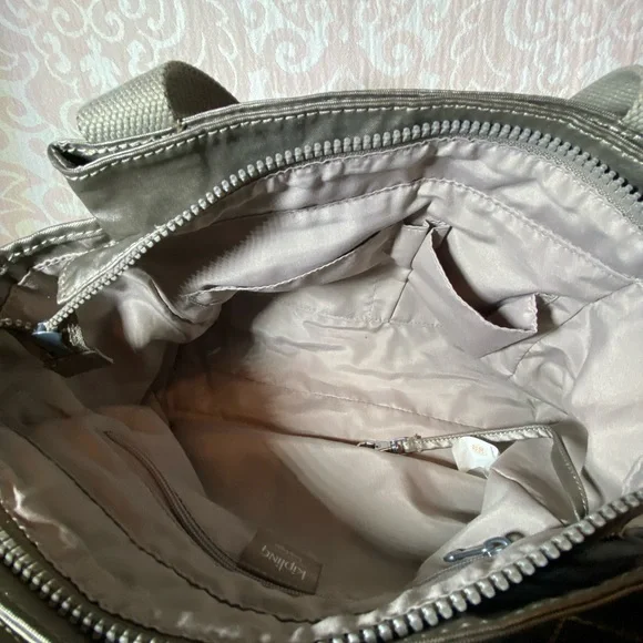Kipling Metallic Pewter Elysia Bag - Picture 11 of 16